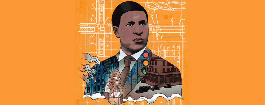 Illustration of Garrett Morgan